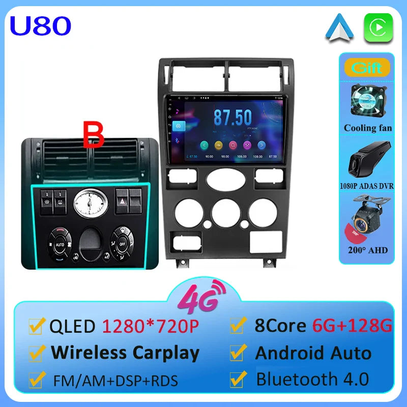 Car Android 13  For Ford Mondeo 3 2000-2007 Car Radio Multimedia Video Player Navigation GPS No 2 din Dvd 4G WIFI Carplay Stereo