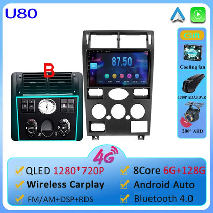Car Android 13  For Ford Mondeo 3 2000-2007 Car Radio Multimedia Video Player Navigation GPS No 2 din Dvd 4G WIFI Carplay Stereo
