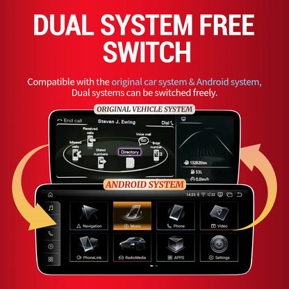 8.8 inch Right Hand Drive Android 14 For Audi A6 C6 2005-2011 Car Radio Wireless BT Carplay Qualcomm Snapdragon 680 Touch Screen
