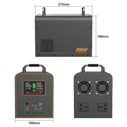 LiFePO4 Portable Power Station 2600W 2048WH Mobile Power Supply Solar Generators 1800W 1024WH Battery Power Storage For Camping