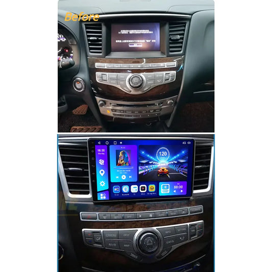 EKIY For Infiniti QX60 2014-2019 Car Radio Android 10 Auto Carplay 4G WIFI GPS Navigation Multimedia Player DVD Player