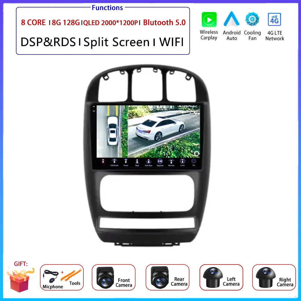for Chrysler Voyager RG RS Town & Country RS 2000 - 2007 Android Auto Carplay Car Radio Multimedia Player GPS Navi DSP Stereo