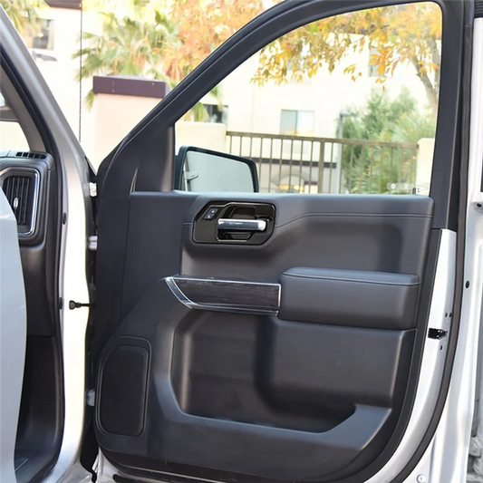 UP!For Chevy Silverado 1500 GMC Sierra 1500 2019-2022 Car Door Handle Bowl Cover Trim Accessories