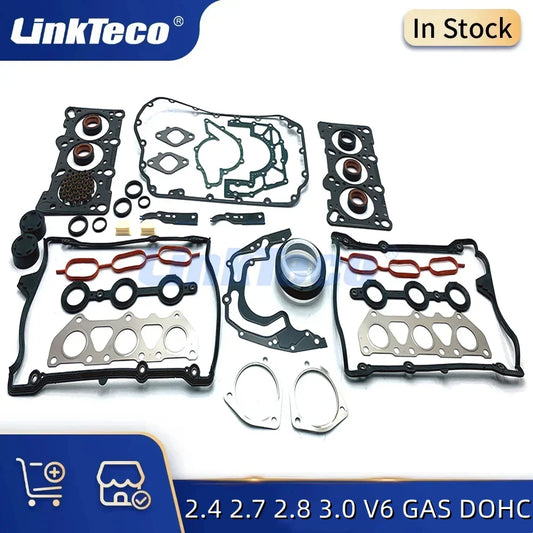 Car Engine Full Gaskets Set Overhaul Rebuilding Kit For Audi A4 A6 S4 Volkswagen Passat 2.4 2.7 2.8 3.0 L V6 GAS DOHC