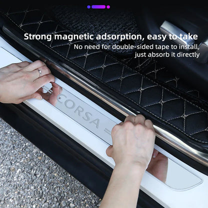 Car Acrylic LED Welcome Pedal Plate Door Sill Pathway Light For Opel OPC Line Astra J H Insignia Corsa D B E Mokka Vectra Zafira