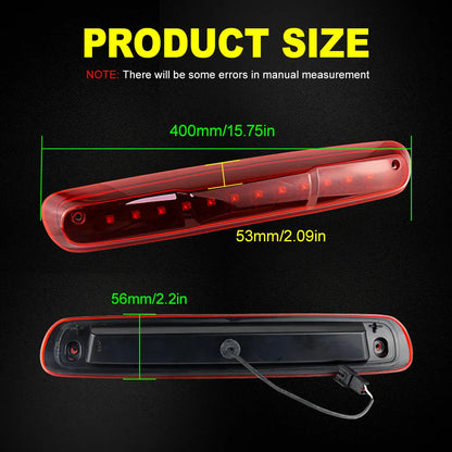 3RD Third Brake Light, Rear Tail Light Lamp for Chevy Silverado GMC Sierra 1500 2500 3500 HD 2007- 2013,For Hummer H3T 2009-2010