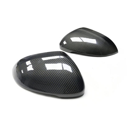 For Volkswagen VW 2015+ CC Passat B8 Real Carbon Fiber Side Rearview Mirror Cover Replacement GTI Lane assist R-Line Touring
