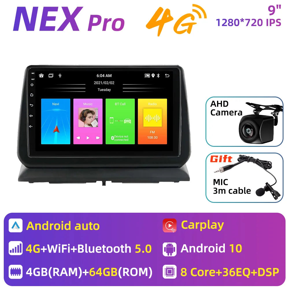 2 Din Android Car Radio for Dodge Nitro 2007-2011 Stereo Carplay Car Multimedia Player GPS Navigation Autoradio Head Unit Auto