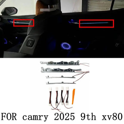 for Toyota Camry 9th xv80 generation Door light guide plate Dynamic rhythm atmosphere light upgrade ice blue LED Ambient light