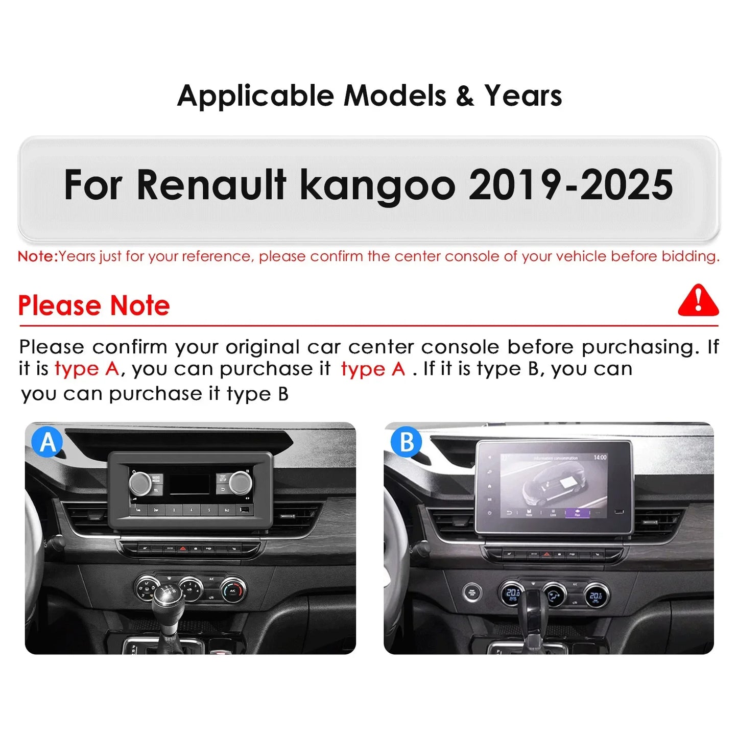 Hizpo Car Intelligent Systems Carplay Android Car Radio for Renault Kangoo 2019-2025 Multimedia Video Player WIFI 7862 Autoradio