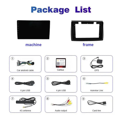 Android 14 For Fiat Stilo 2001 - 2010 2K QLED Android Car Radio Multimedia Video Player GPS AI Voice CarPlay 4G Stereo Head Unit