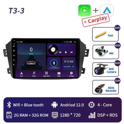 2 Din Android 13 Car Radio Player For Geely Emgrand X7 GX7 EX7 Autoradio Multimedia RDS Navigation GPS Carplay Stereo DVD DSP 4G