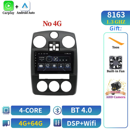 Car Radio Android 14 Multimedia Wireless BT Carplay For Chrysler PT Cruiser 2007-2009 Head Unit 7862S 8G 256G 2K QLED Screen