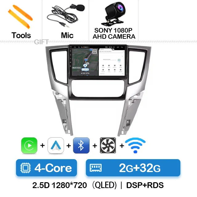 Android 14 Car Radio For Mitsubishi L200 5 2018 - 2021 Multimedia Video Player 4G WIFI Wireless Carplay Auto Head Unit QLED 2DIN