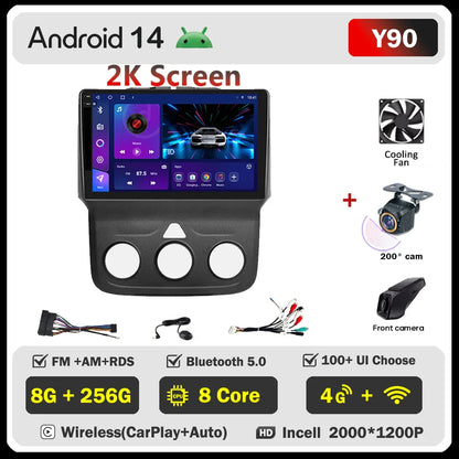 For Dodge Ram 1500 2500 3500 (2013-2019) Carplay Auto Screen Wireless Android Auto Car Intelligent Systems AutoMotive 8 Core DSP