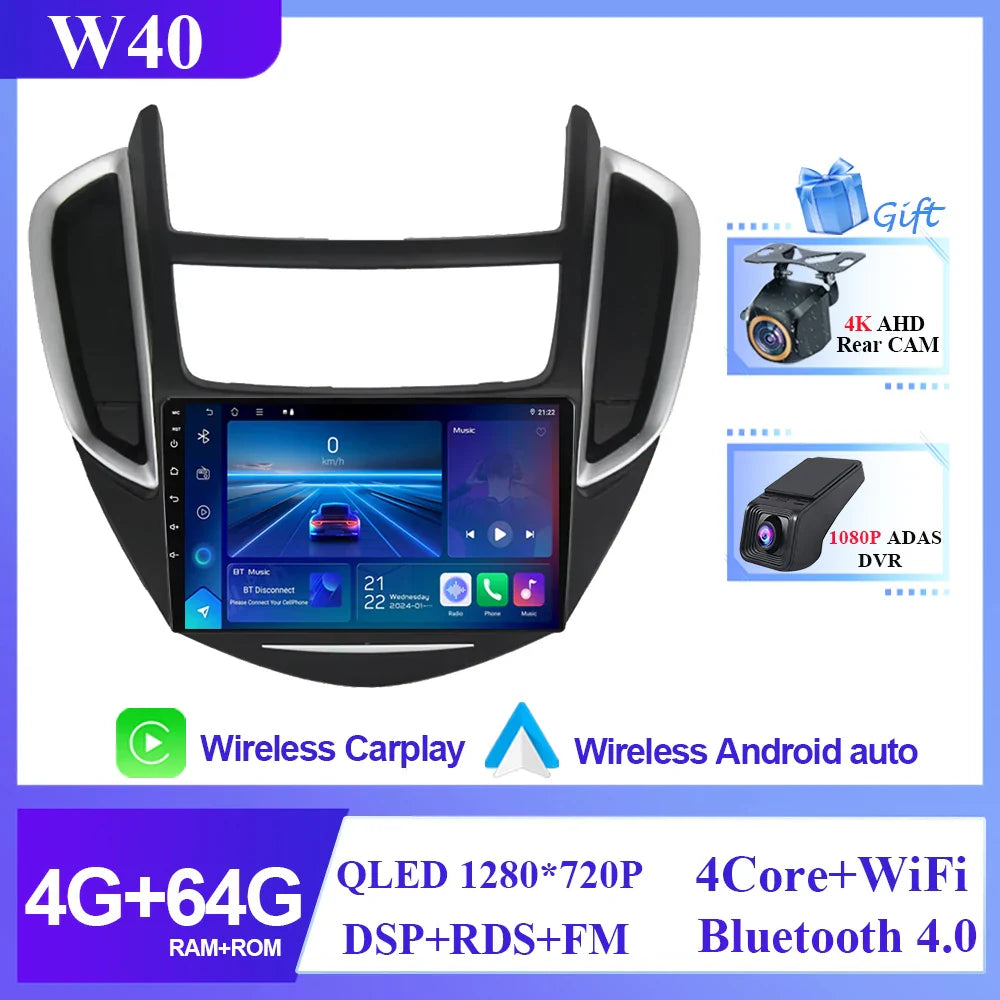 For Chevrolet Tracker 3 TRAX 2013 2014 2015 Android Auto Multimedia Car Player Radio GPS Video Navigation Carplay Screen No 2din