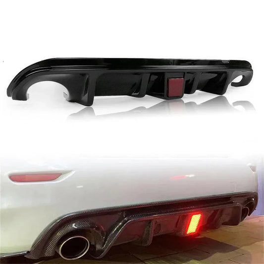 Diffuser For Infiniti Q50 2014-2017 Accessories Rear Bumper Posterior Lip W/ Light Body Kit Auto Exterior Modification Parts HOT
