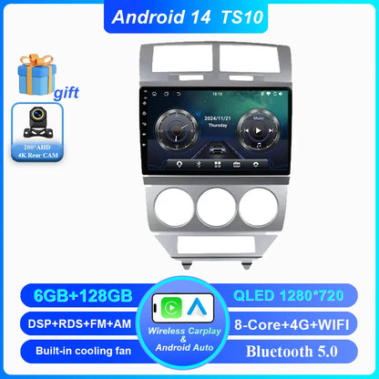 Android Car Radio Multimidia Player For Dodge Caliber Jeep Compass 1 MK Patriot 2006 - 2010 Auto GPS Navigation Carplay 2din DVD