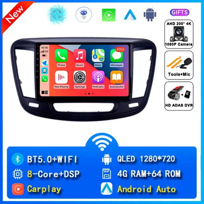 For Chrysler 200 200C 2015 - 2019 Android 14 Radio Video Player Car Autoradio Multimedia Screen Stereo Carplay Navigation