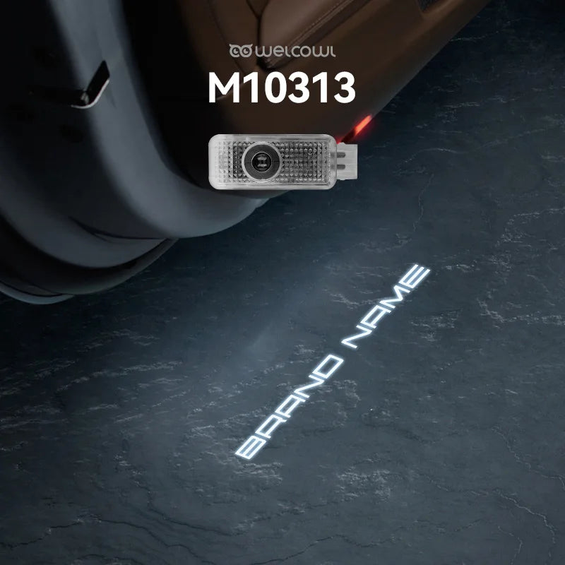 2pcs Car Door Light Customized Icon For Cayenne Macan 911 Boxster 718 Taycan Panamera HD Laser Led Welcome Lamp Accessories