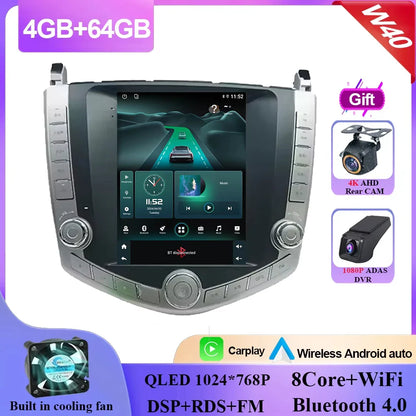 Android 14 QLED 9.7" inch Screen Car Radio For BYD S6 2011-2017 Carplay GPS Navi Stereo Multimedia video Player navigation 2din