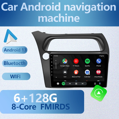 ZoeHong Android 13 Carplay GPS For Honda Civic Hatchback 2006-2011 Car Radio Multimedia Player Navigation GPS 4G Android Auto