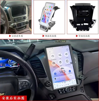 Car Radio For Chevrolet Suburban Tahoe GMC Yukon 2014-2020 14.5 Inch Wireless Carplay GPS Navigation Multimedia Player Head unit