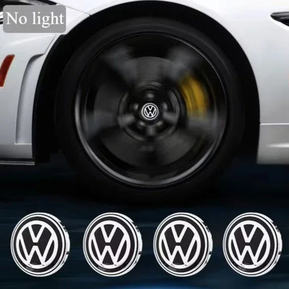 For Volkswagen wheel hub LED light caps floating luminous wheel hub covers suitable for Golf 4/6/7 Touran Passat Tiguan Polo