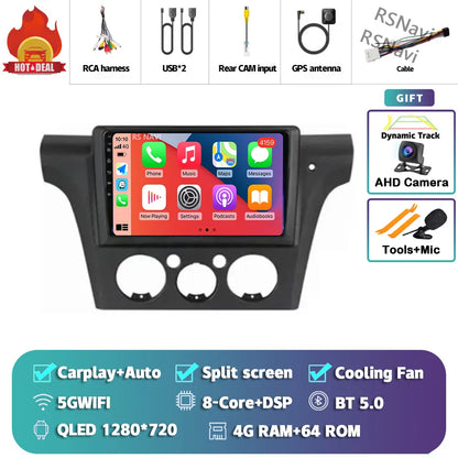 Android 14 Carplay Auto Car Radio Multimedia Player For Mitsubishi Airtrek Outlander 2001-2005 2din Autoradio Stereo Head Unit