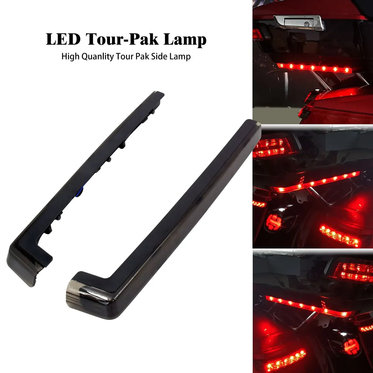Motorcycle Tour Pak Pack Accent Side Marker Panel LED Light For Harley Touring Road Glide Street Glide Electra Glide 2006-2023