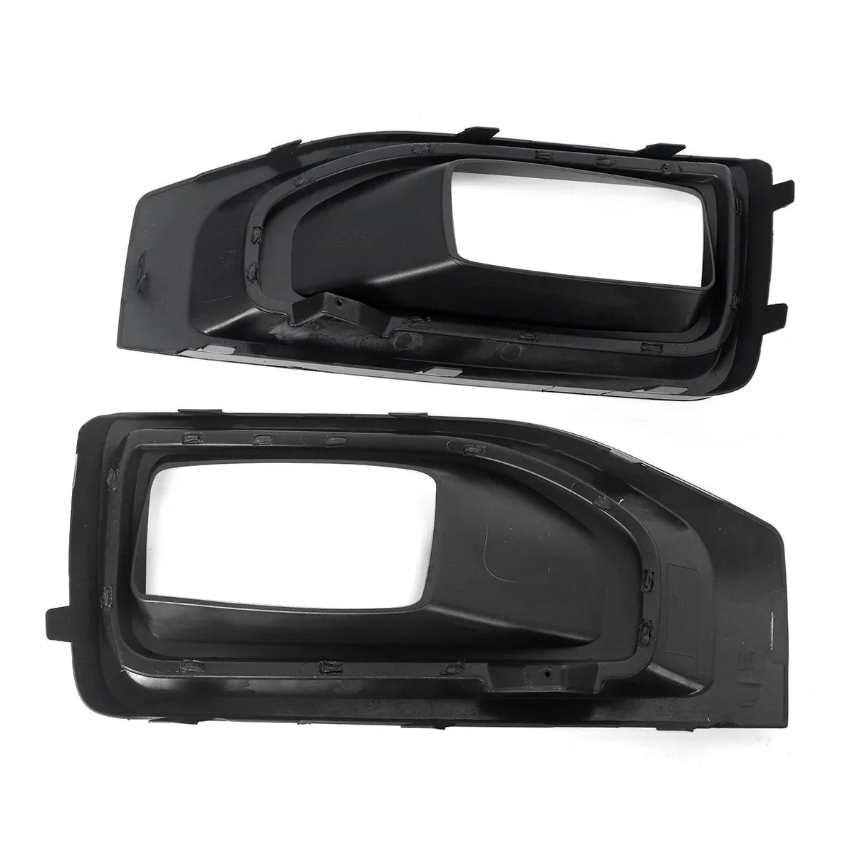 Pair Glossy Black Fog Lights Frame Shell Replace For 2015-2020 GMC Yukon / Yukon XL Fog Lights Bezel Cover Trim Chrome Auto Part