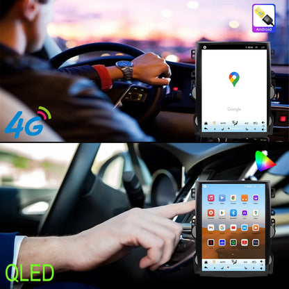 Topdisplay 12.1" QLED Touchscreen Car Radio Replacement for Chevy Malibu 2013-2015 8-Core CPU CarPlay Android Auto Screen