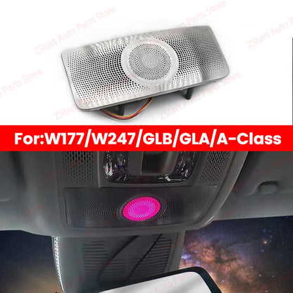 64 Colors Speaker Sound Audio Reading Lamp For Mercedes Benz W177 W247 W118 GLB GLA A B Class Ambient Light Glasses Case