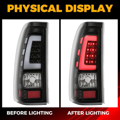 LED Tail Lights Assembly for Chevy Silverado Sierra 1999-2006 Smoked Lens GMC 1500 2500 3500 Truck Tail Lights Upgrade