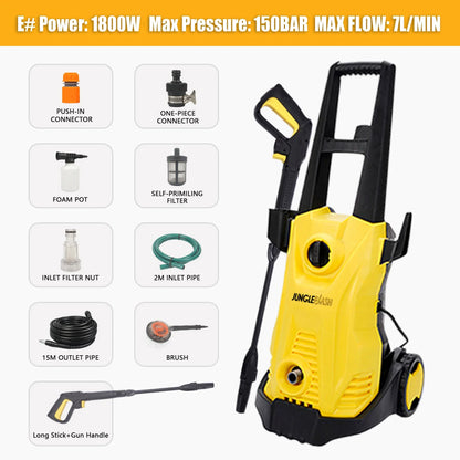 JUNGLEFLASH High Pressure Cleaner Washers Car Washers Garden Washing Cleaning Tools For Karcher Water Gun Garden Watering Gun power tools