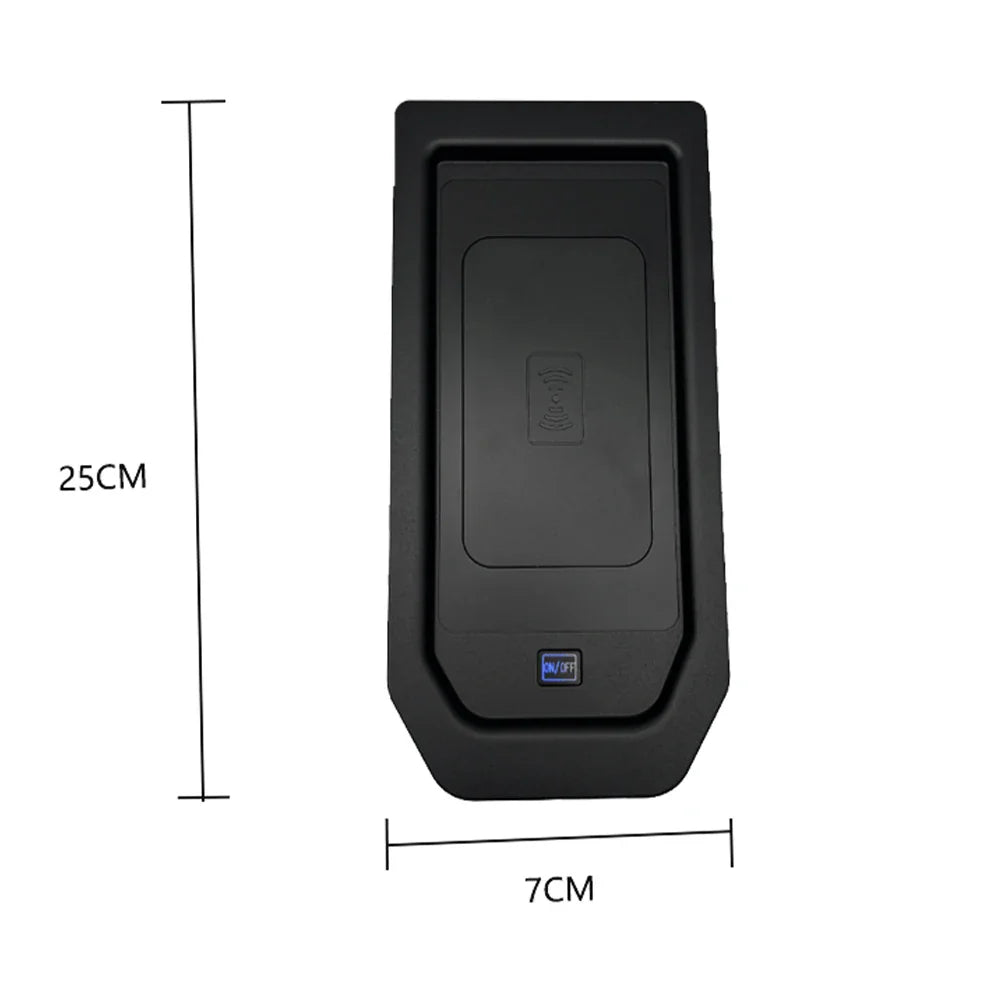 Car Wireless Mobile Phone Charger Center Console Storage QI 18W iPhone fast charge for GMSV HSV Chevrolet Silverado GMC Sierra