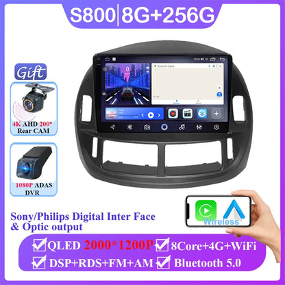 Android 14 Car For Toyota Previa ESTIMA ACR30 Tarago 2002-2006 QLED Stereo Radio Multimedia Player Head Unit GPS 4G BT Carplay