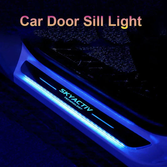 USB Welcome Pedal Lights for SKYACTIV Car RGB Door Sill Protector Pathway Lamps Streamer LED Ambient Light Accessories