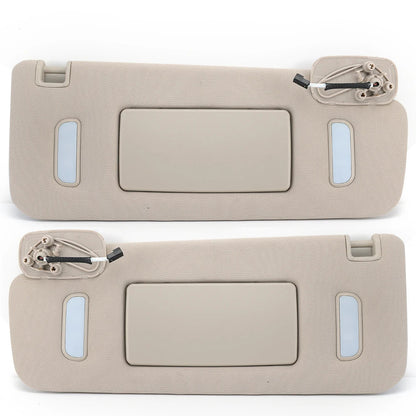 Sun Shield Board for Cadillac Escalade Chevrolet Silverado 2007-2014 For GMC Yukon 2007-2014 Beige ABS Lights Makeup Sun Visor