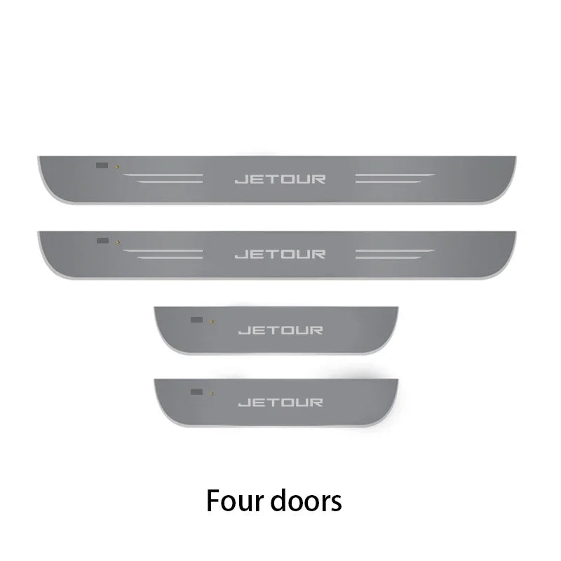 For Chery Jetour X70 X70SM X90 X95 DASHING i-DM T2T3 Car Wireless LED Welcome Pedal Threshold Light passage Atmosphere lamp