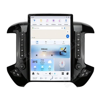 For Chevrolet Silverado 2013-2019 GMC SIERRA 2014-2020 audio 2 din android receiver tesla style auto multimedia DVD play GPS