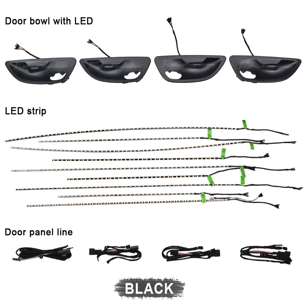 For Bmw F10 Led Light Car Accessories Interior Decorative Lights Rgb Auto Acessories Lighting Neon Strip Decorations Vehicles