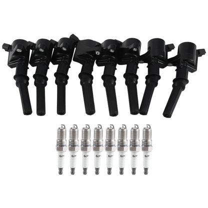 A11M-8 Piece 3W7Z12029AA SP-479 Ignition Coil&Spark Plug As Shown Plastic For Ford Lincoln F150 E-350 E-250 E-150