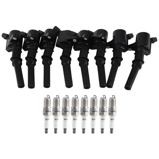 A11M-8 Piece 3W7Z12029AA SP-479 Ignition Coil&Spark Plug As Shown Plastic For Ford Lincoln F150 E-350 E-250 E-150