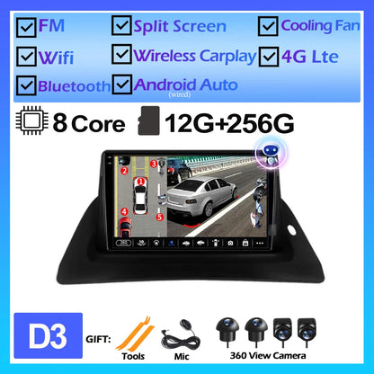 For Renault Kangoo 2015 2016 2017 2018 Android OS Car Multimedia GPS Player DSP Wireless Carplay Auto Stereo Car Radio DVD