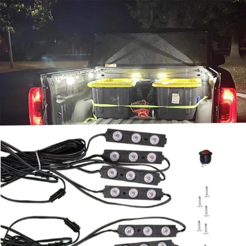For BYD Shark 2025 Tail box lighting LED kit with switch tub White light Car modification accessories