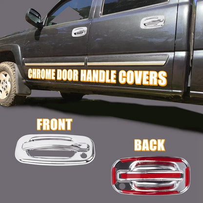 NEW-Chrome Door Handle Cover Trim For Chevrolet Silverado Tahoe Suburban Avalanche GMC Yukon Sierra 1999-2006