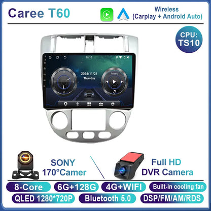 Android 14 Car Radio For Chevrolet Lacetti J200 For Buick Excelle Hrv For Daewoo Gentra 2 Carplay Stereo gps 4G WIFI BT No 2Din