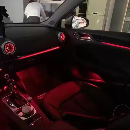 21 in 1 Ambient Lighting Car Kit For Audi A3 2013-2020 without Air Vent Dashboard Door Decoration Atmosphere Lamp by APP Control