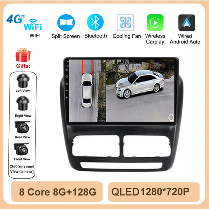 Android 14 Car Radio GPS Navigation For FIAT Doblo Opel Combo Tour 2010 2011 2012 - 2015 2018 Stereo Video Player Carplay Auto
